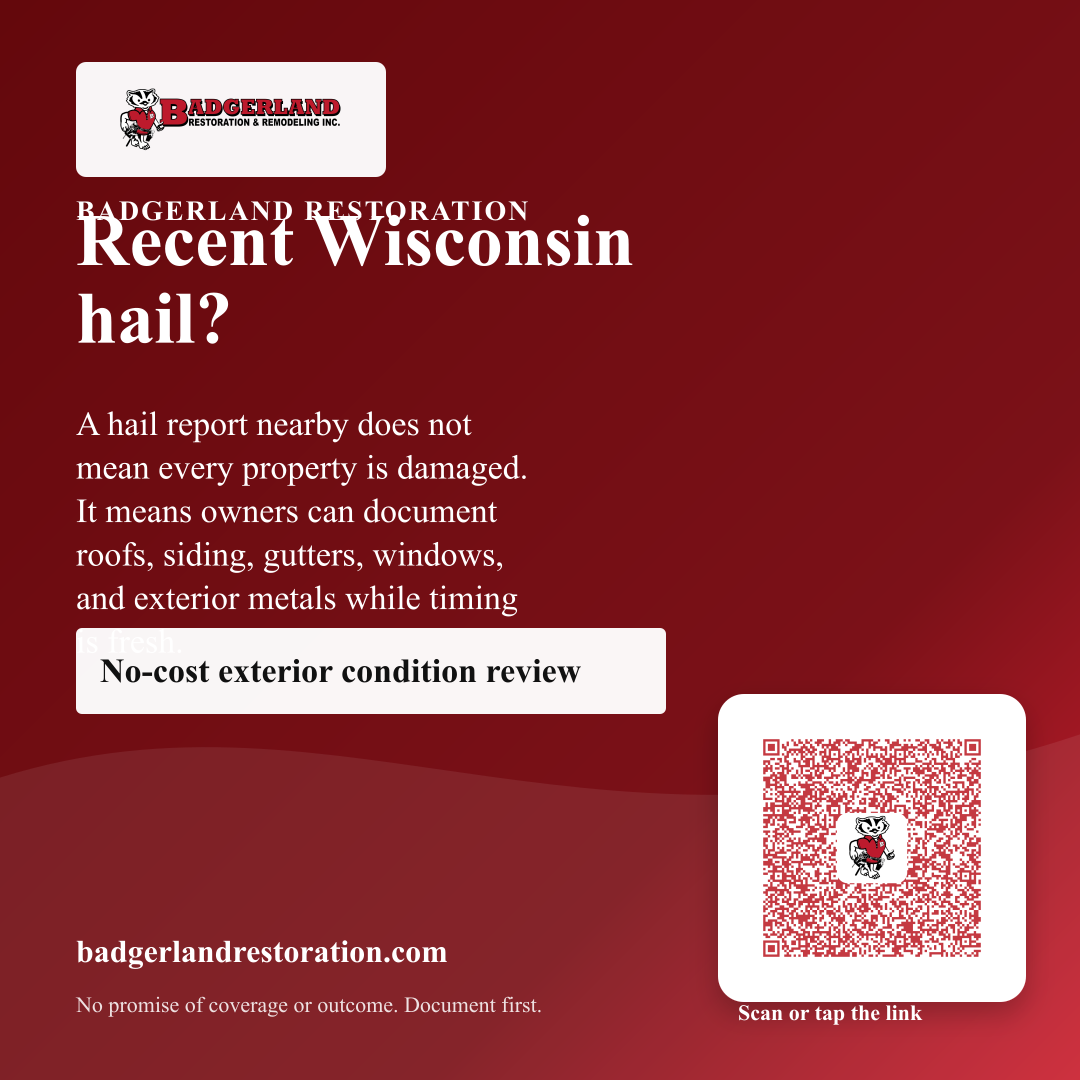 Recent Wisconsin hail?