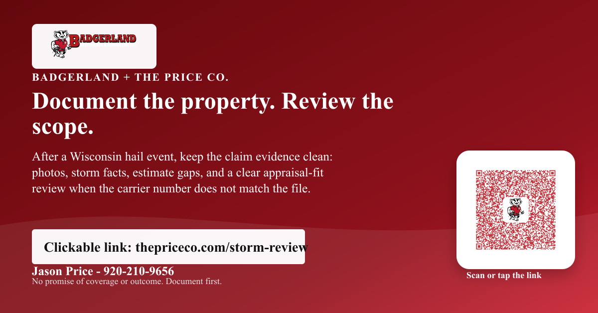 Badgerland and The Price Co appraisal review campaign graphic