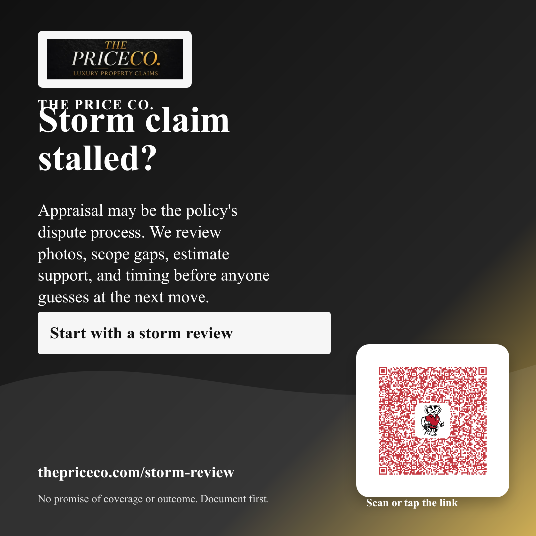 Storm claim stalled?